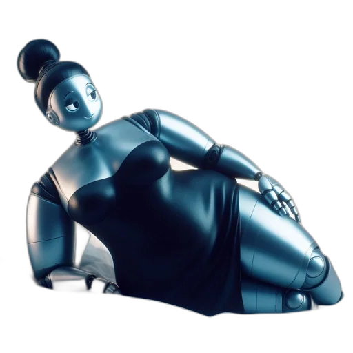 robot, dress, jewelry, 3d render transparent PNG cut-out