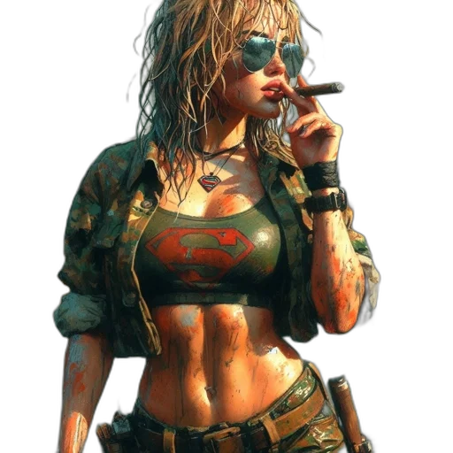 weapon, jacket, concept art, cyberpunk transparent PNG cut-out
