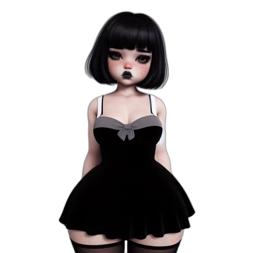 dress, creature, cartoon, concept art transparent PNG cut-out