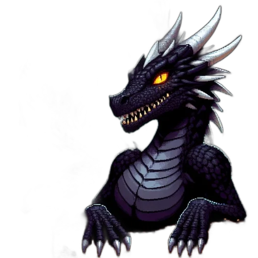 dragon, creature, staff, animal transparent PNG cut-out