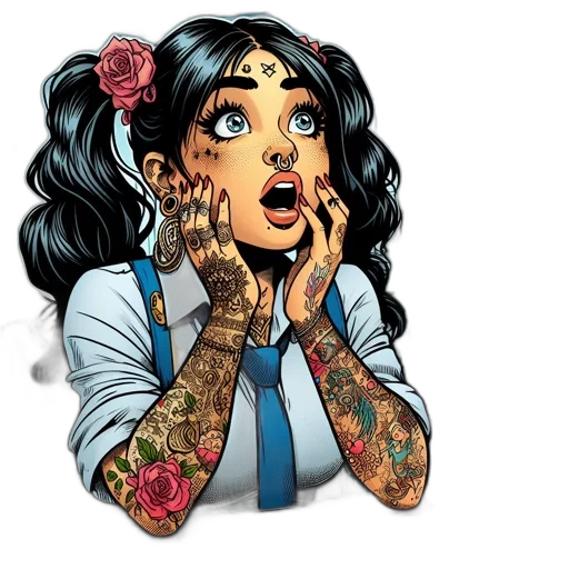 comic book art, cartoon, concept art, fantasy art transparent PNG cut-out