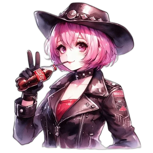 weapon, staff, jacket, hat transparent PNG cut-out