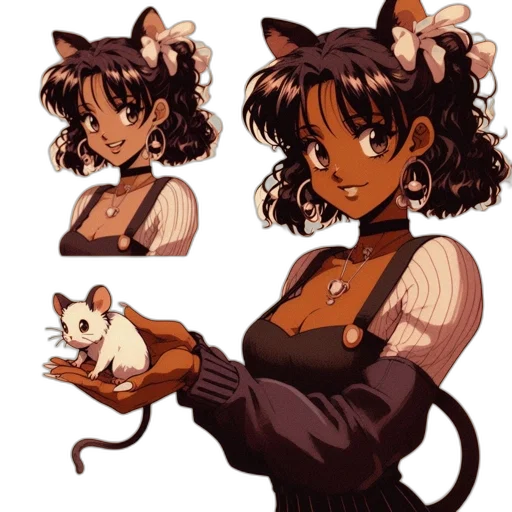 concept art, pixel art, anime, cartoon transparent PNG cut-out