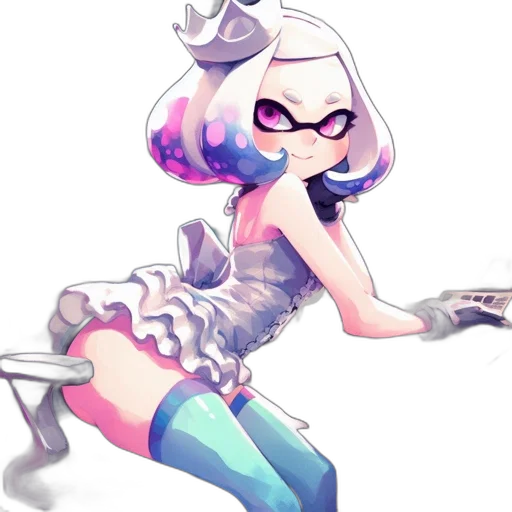 dress, weapon, staff, robot transparent PNG cut-out