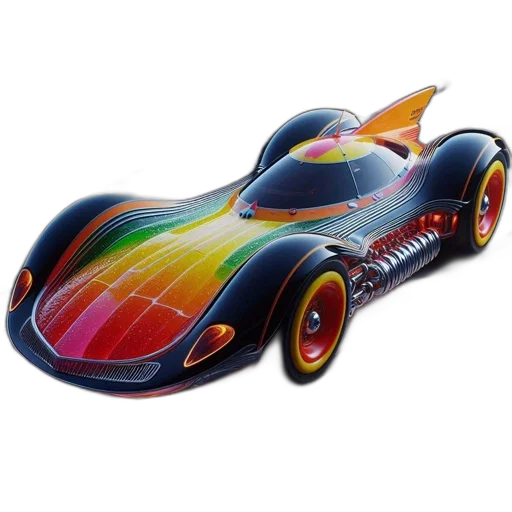 car, 3d render, concept art, futuristic transparent PNG cut-out