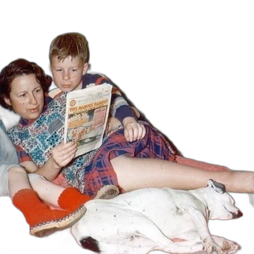 animal, woman, child, read transparent PNG cut-out