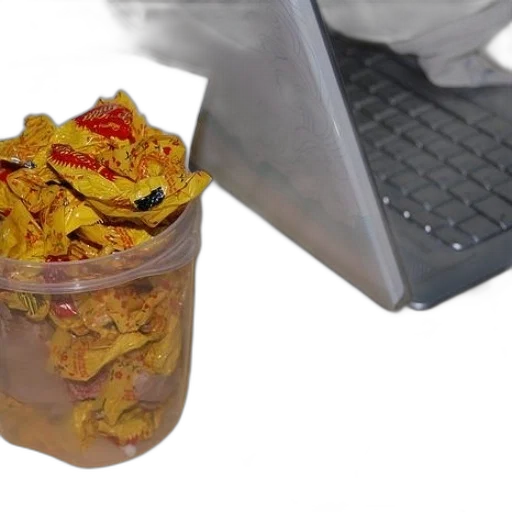 food, 3d render, plastic, container transparent PNG cut-out