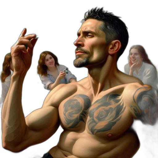 concept art, photorealistic, fantasy art, comic book art transparent PNG cut-out