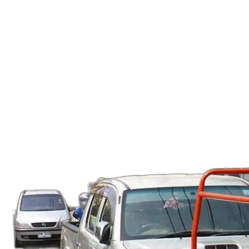 car, staff, umbrella, 3d render transparent PNG cut-out