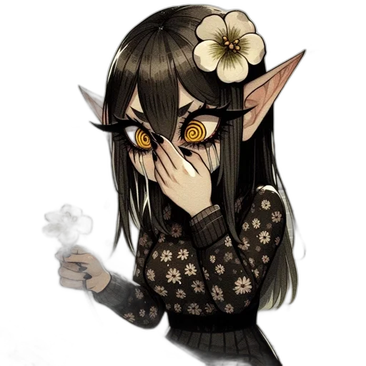 mask, staff, face, flower transparent PNG cut-out