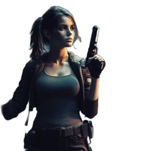 weapon, concept art, comic book art, photorealistic transparent PNG cut-out