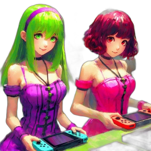 dress, pixel art, vaporwave, concept art transparent PNG cut-out