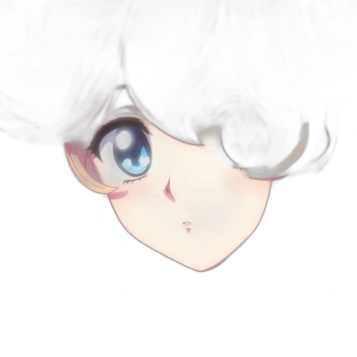face, hair, mask, creature transparent PNG cut-out