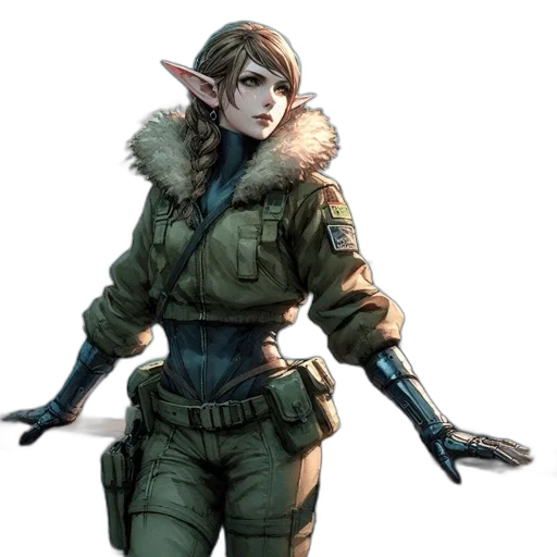 staff, jacket, weapon, concept art transparent PNG cut-out