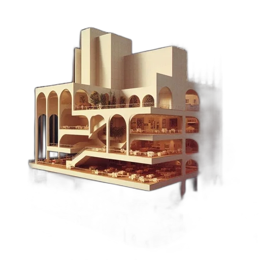 building, furniture, 3d render, concept art transparent PNG cut-out