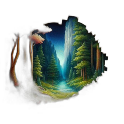 face, creature, tree, mask transparent PNG cut-out