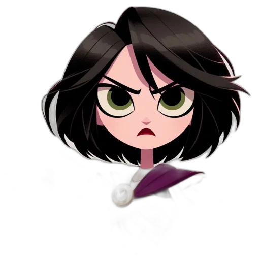 staff, hair, cartoon, concept art transparent PNG cut-out