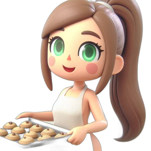 food, jewelry, 3d render, cartoon transparent PNG cut-out