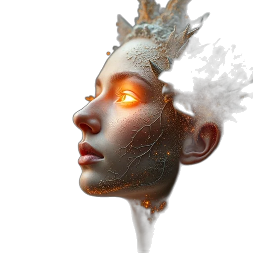 mask, face, crown, robot transparent PNG cut-out