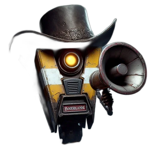 robot, hat, weapon, mask transparent PNG cut-out