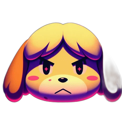 staff, animal, face, pixel art transparent PNG cut-out