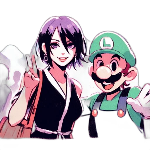 watercolor, concept art, pixel art, anime transparent PNG cut-out