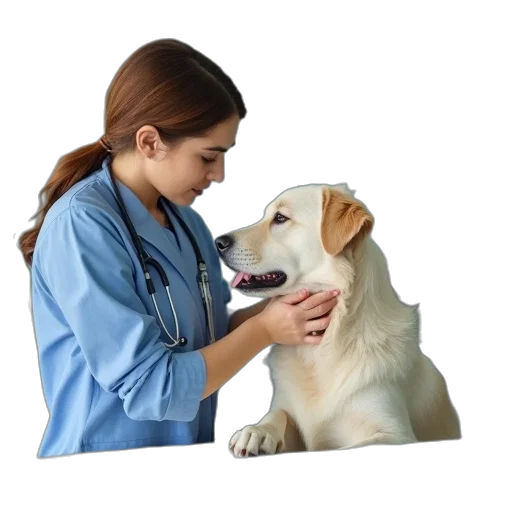 staff, animal, young, woman transparent PNG cut-out