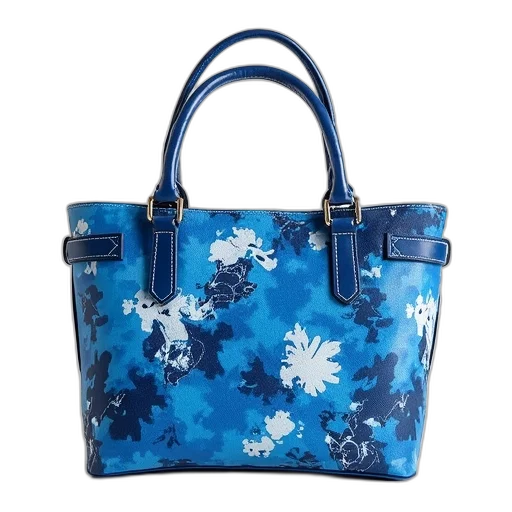 blue, shoulder, bag, print transparent PNG cut-out