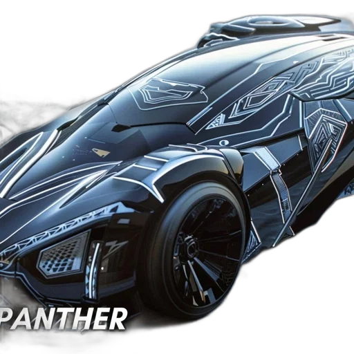 car, concept art, comic book art, 3d render transparent PNG cut-out