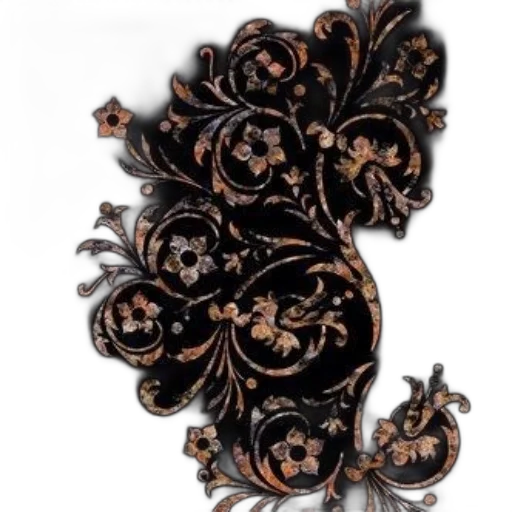crown, jewelry, flower, staff transparent PNG cut-out