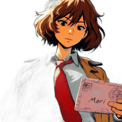 jacket, face, concept art, anime transparent PNG cut-out