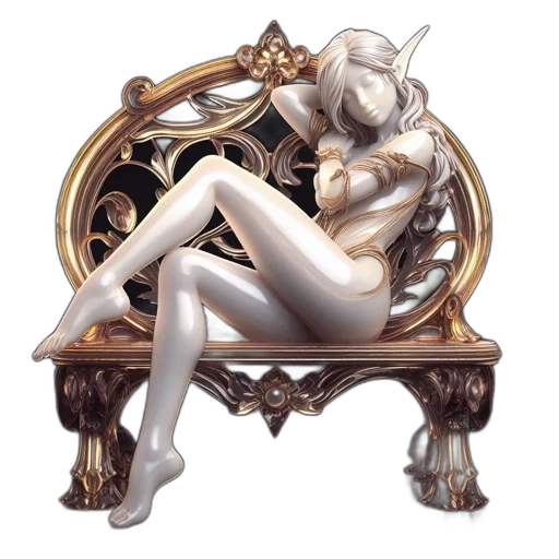 furniture, jewelry, mask, dragon transparent PNG cut-out