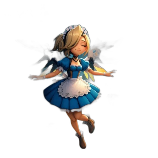dress, staff, weapon, concept art transparent PNG cut-out
