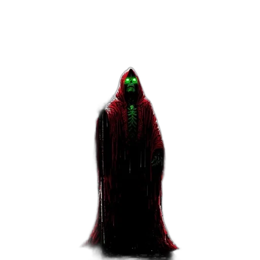 creature, staff, mask, jacket transparent PNG cut-out