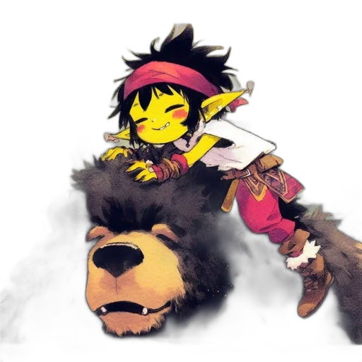 animal, staff, mask, creature transparent PNG cut-out