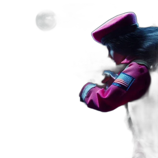 robot, staff, hair, mask transparent PNG cut-out