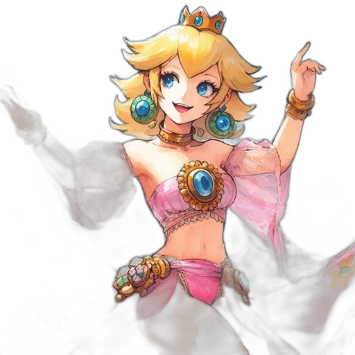 crown, dress, staff, weapon transparent PNG cut-out