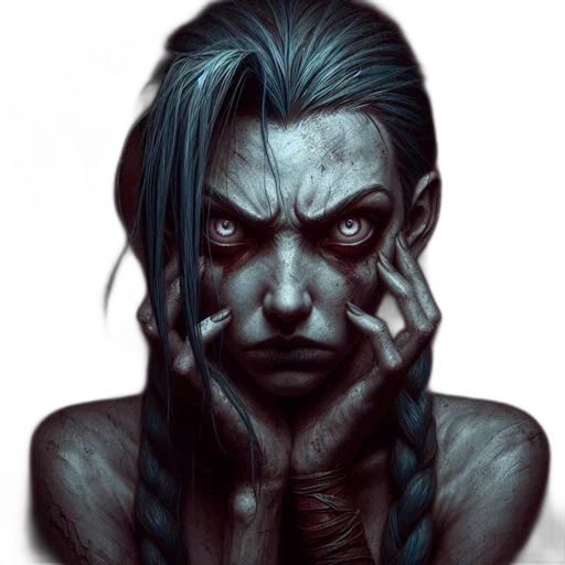face, mask, creature, fantasy art transparent PNG cut-out