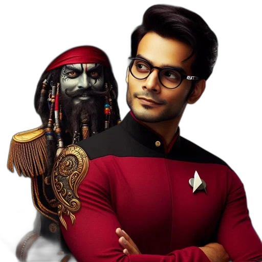 mask, man, starfleet, uniform transparent PNG cut-out
