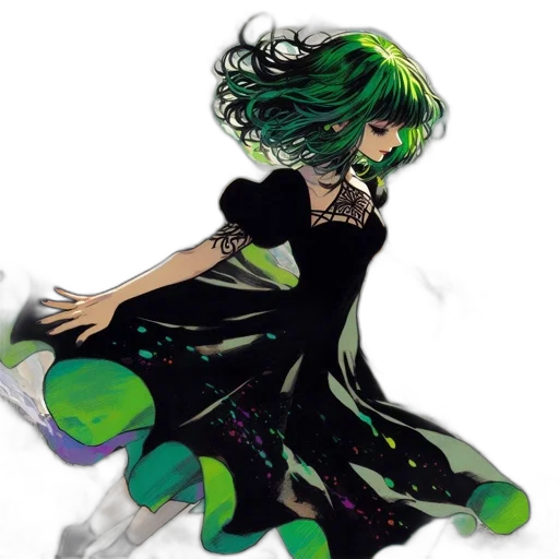 dress, concept art, pixel art, anime transparent PNG cut-out
