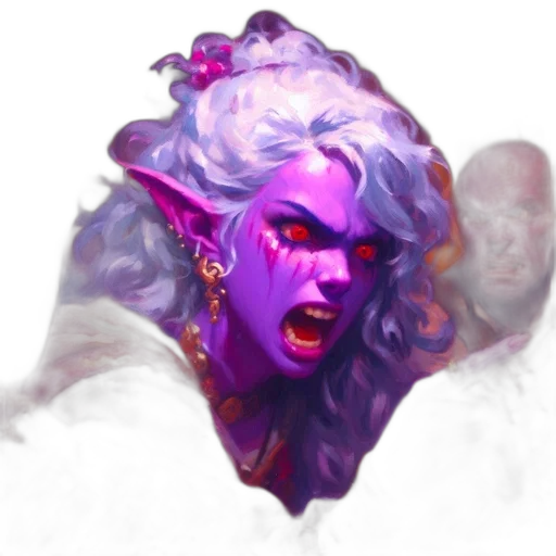 face, creature, staff, mask transparent PNG cut-out