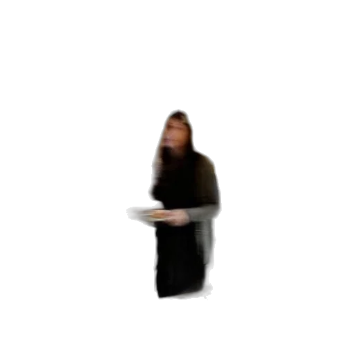 dress, staff, creature, hair transparent PNG cut-out