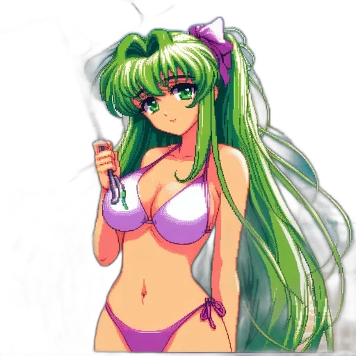 staff, weapon, anime, vaporwave transparent PNG cut-out