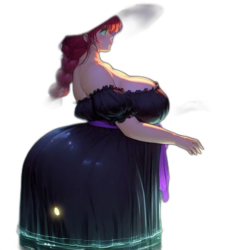 dress, crown, hat, staff transparent PNG cut-out