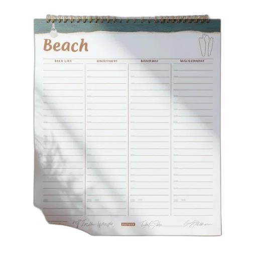 beach, life, wall, planner transparent PNG cut-out