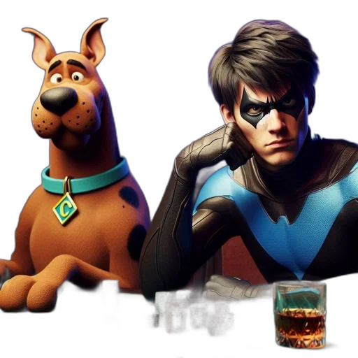 animal, concept art, comic book art, 3d render transparent PNG cut-out