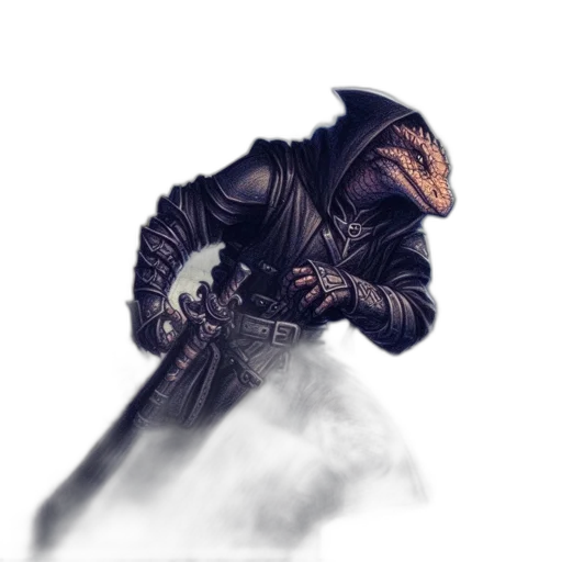 dragon, mask, creature, sword transparent PNG cut-out