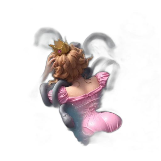 staff, dress, hair, jewelry transparent PNG cut-out