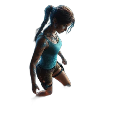 dress, staff, weapon, concept art transparent PNG cut-out