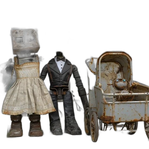robot, furniture, car, concept art transparent PNG cut-out